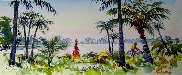 Art Safari South India, Kerala backwaters, Maxine Relton